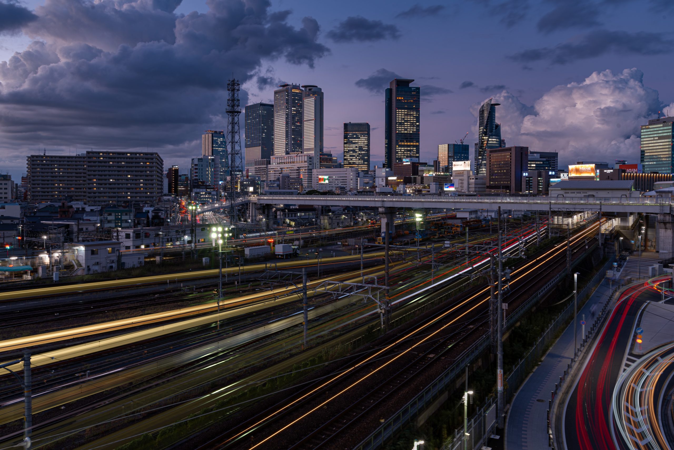 Nagoya City Night Landscape